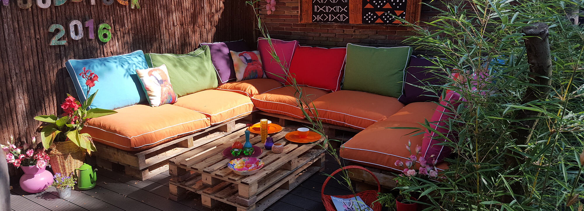 DIY: je loungebank houten pallets Homeandgarden.nl