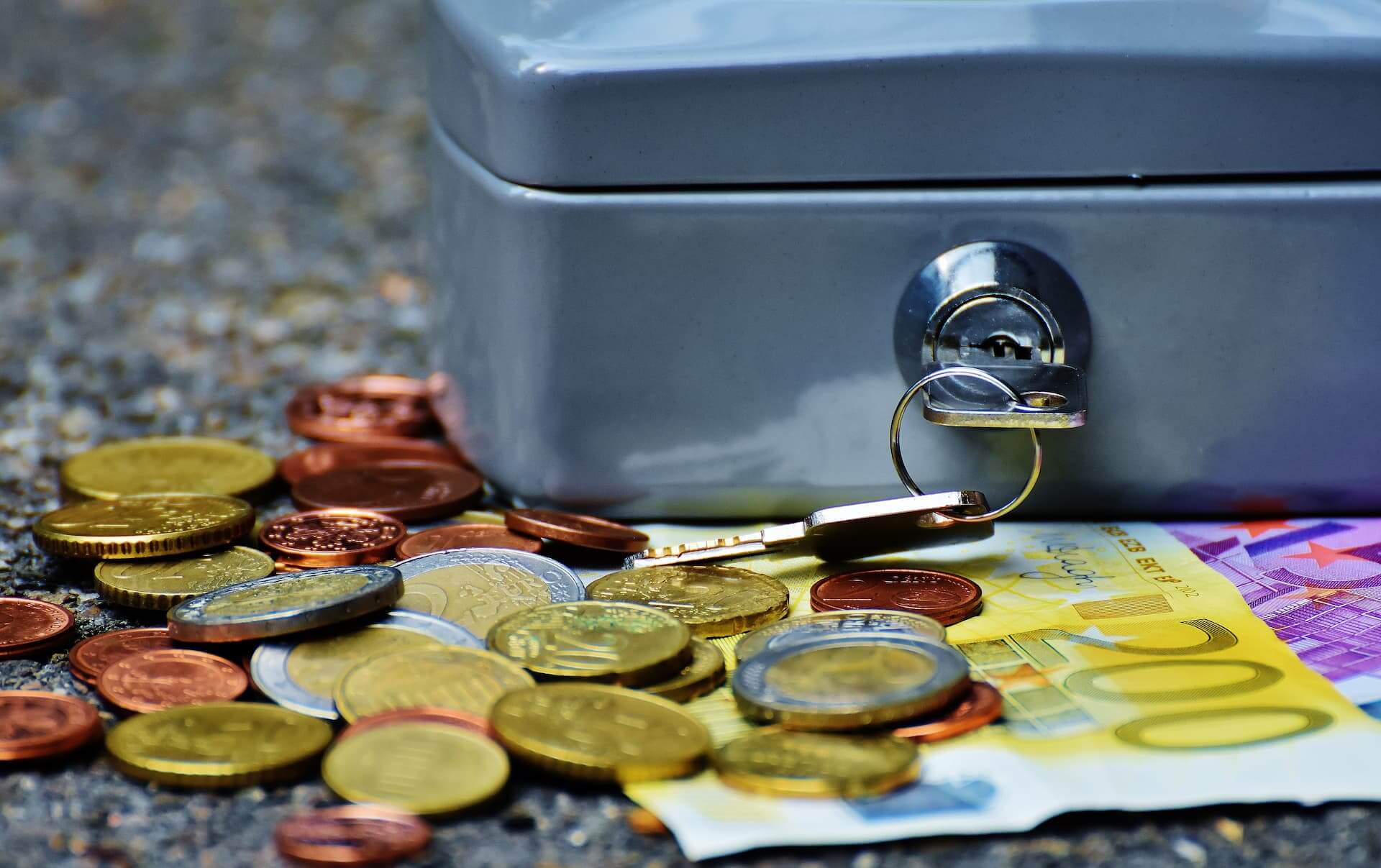Josopa 2 Code Combinatie Geld- En Muntopbergdoos - Rode Spaarpot Kluis